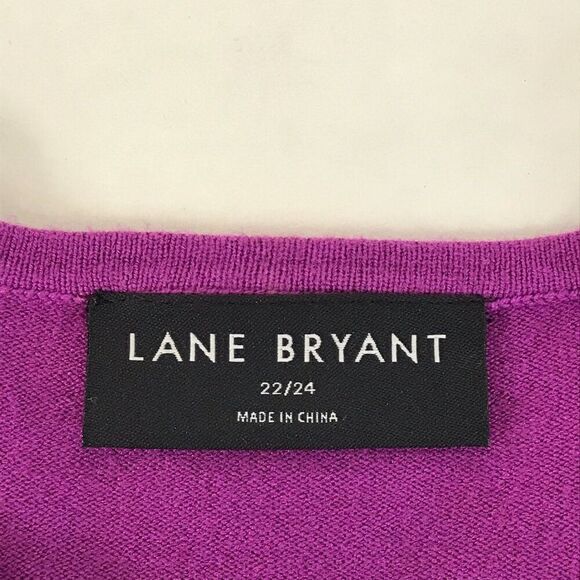 Lane Bryant Fitted 3/4-Sleeve Twist-Front Cutout Sweater Women's Plus Size 22/24 - Picture 9 of 12